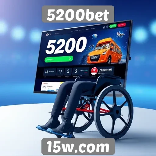 Acessibilidade e interface do site 5200bet