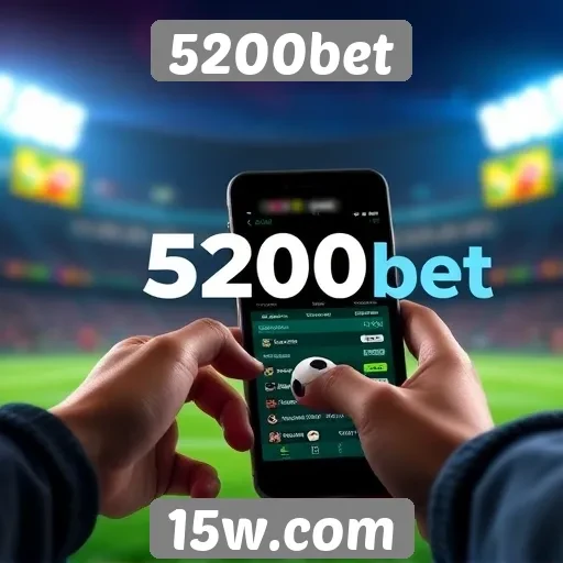 Experiência móvel no site 5200bet